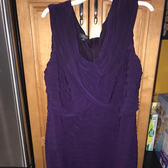 Dress Barn Dresses & Skirts - Dress barn Purole Ruched Plus Size Dress 20W